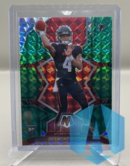 2022 Panini Mosaic Desmond Ridder Green/Red Rookie Prizm #303 Atlanta Falcons RC